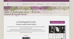 Desktop Screenshot of distinguishedartists.org