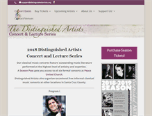 Tablet Screenshot of distinguishedartists.org